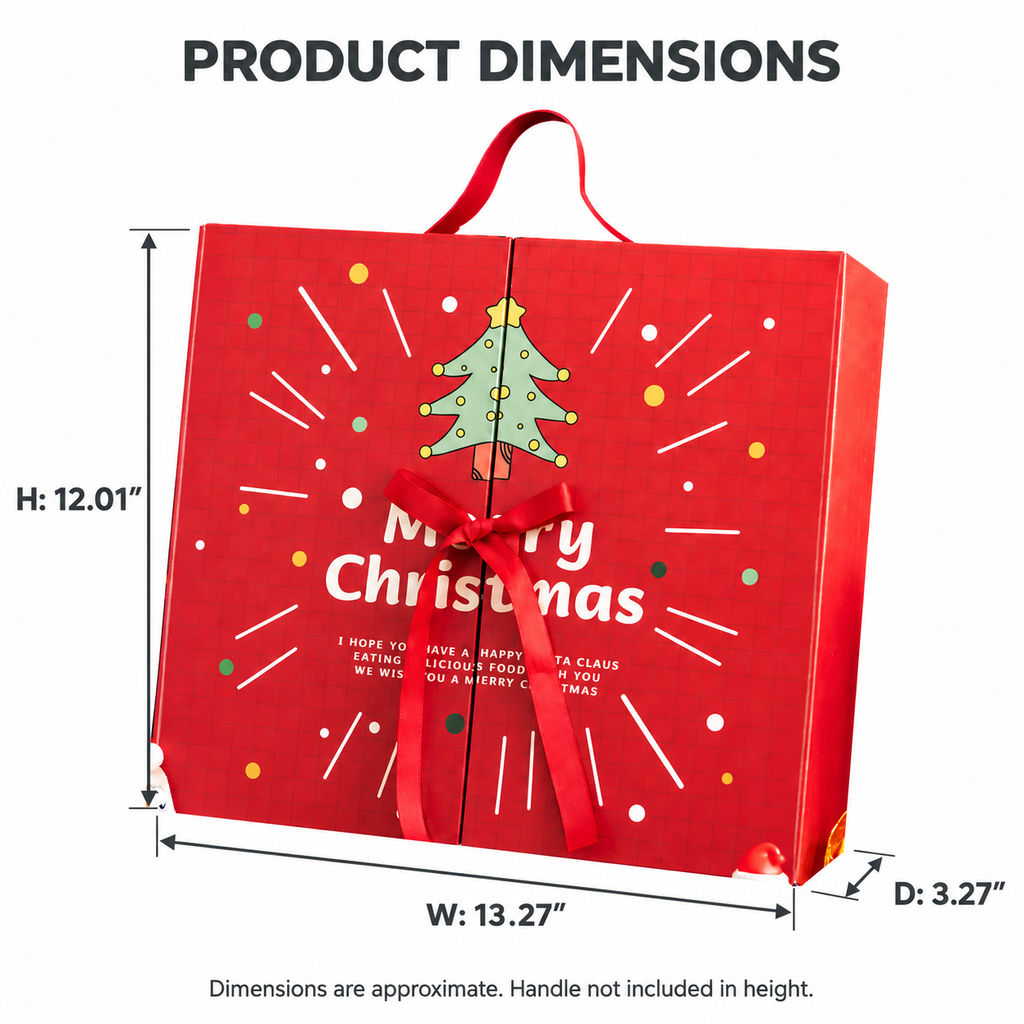 Christmas advent calendar gift box product dimensions