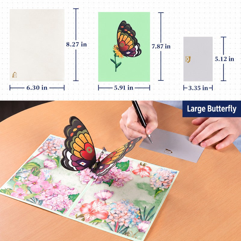 Large Butterfly Pop-Up Card