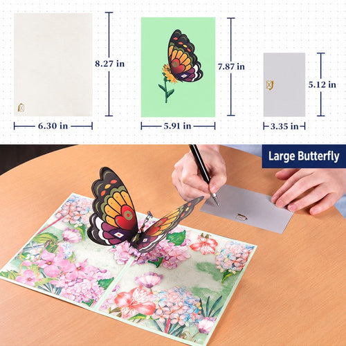 Large Butterfly Pop-Up Card