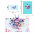Blue Gold Foil Butterfly Pop-Up Card