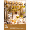 Gold Silver Heart Tinsel Balloon Set
