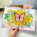 Butterflies And Sunflower Pop-Up Card