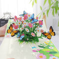 Flowers And Butterflies Pop-Up Card