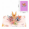 Purple Gold Foil Butterfly Pop-Up Card