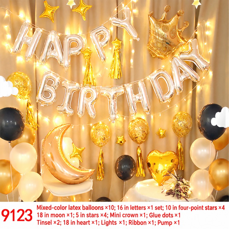 Moon Tinsel Mini Crown Balloon Set