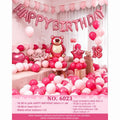 Pink Star Strawberry Bear Balloon Set