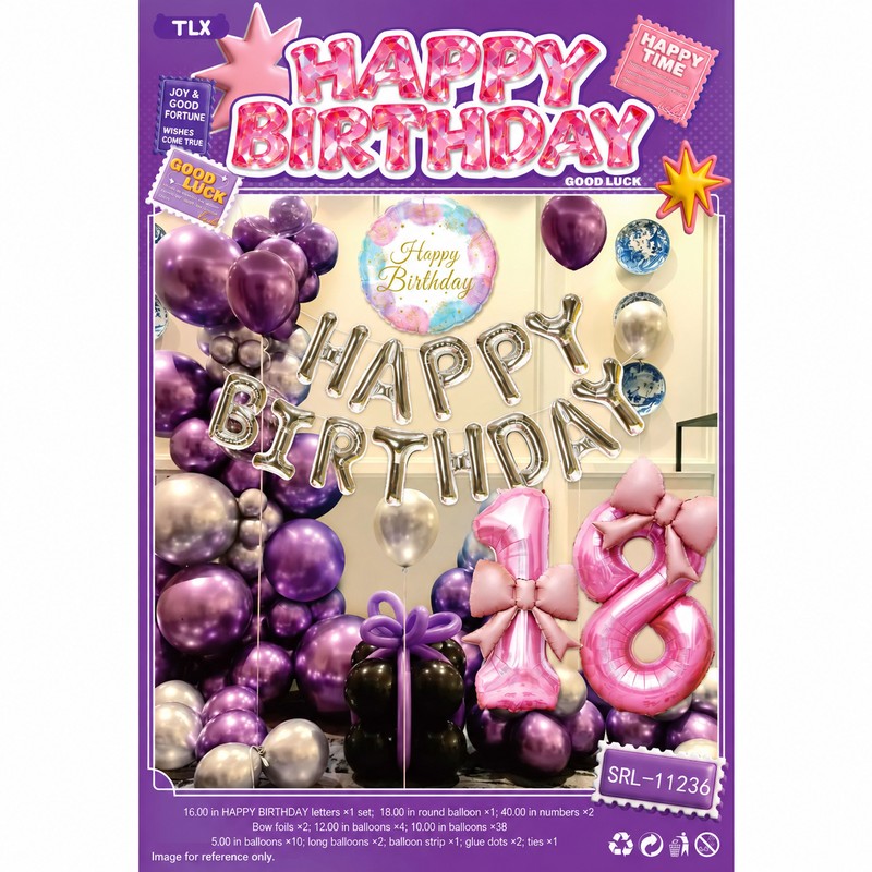 Giant Number Bow Letter Balloon Set