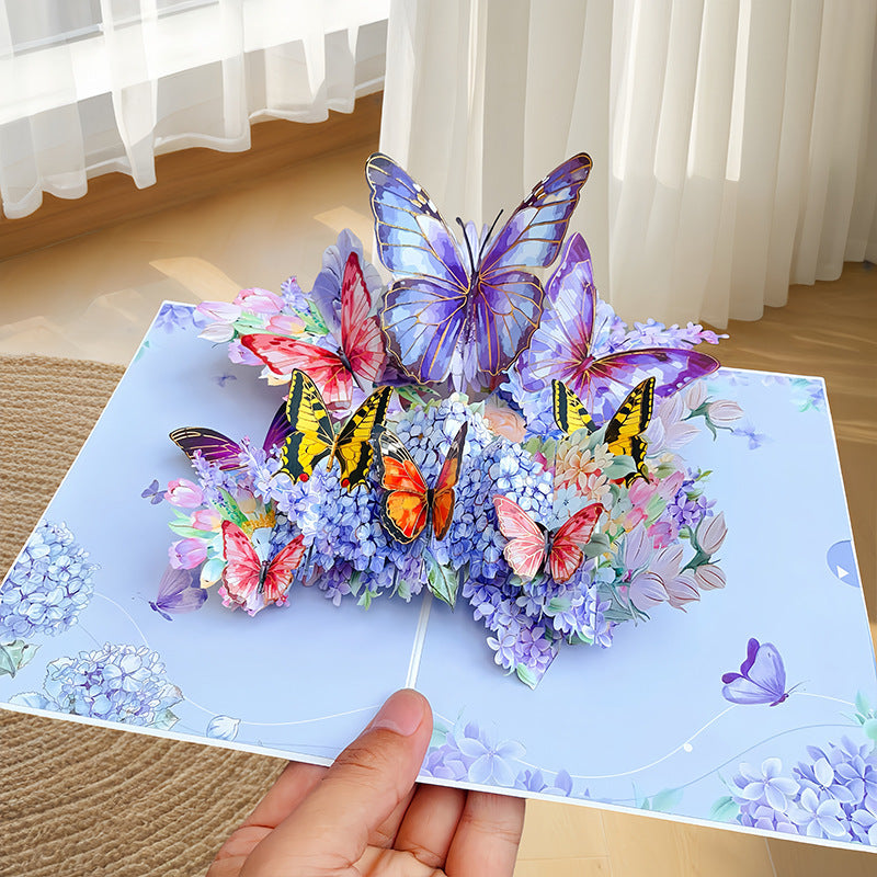 Endless Summer Blue Pop-Up Card