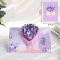 Purple Orchid Bouquet Pop-Up Card