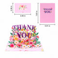 Pink Purple Thank You Pop-Up Card