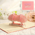 Falling Cherry Blossom Pop-Up Card