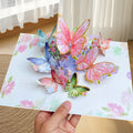 Pink Baroque Butterfly Pop-Up Card