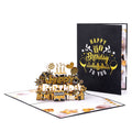 Black & Gold Birthday Pop-Up Card