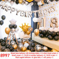 Silver Tinsel Number Star Balloon Set