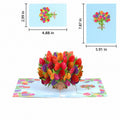 Tulip Cluster Pop-Up Card
