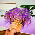 Blooming Wisteria Pop-Up Card