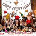 Number 18 Bottle Wine Glass Balloon Set