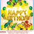 Dinosaur Letter Marbled Balloon Set