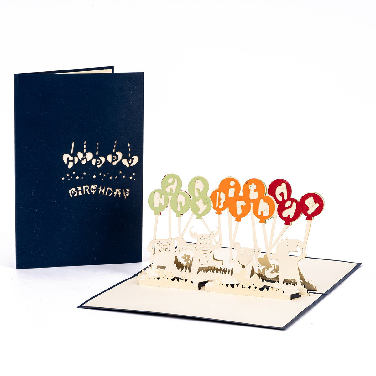 Happy Birthday Balloons Pop-Up Card