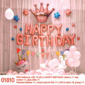 Pink Unicorn Crown Letter Balloon Set