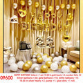 Gold Silver Heart Number 22 Balloon Set
