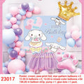 Paw Print Star Crown Balloon Set