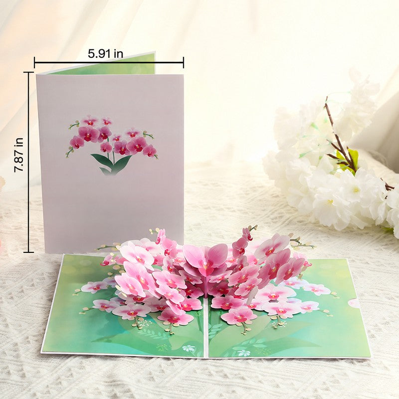 Phalaenopsis Orchid Pop-Up Card