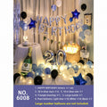 Blue Pearl Star Bottle Bunting Balloon Set