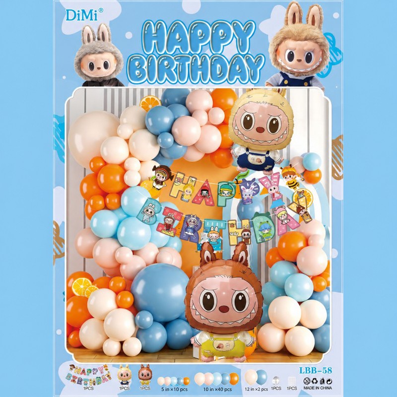 Assorted Five Ten Twelve Inch Balloon Set