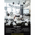Silver Moon Love Black White Balloon Set