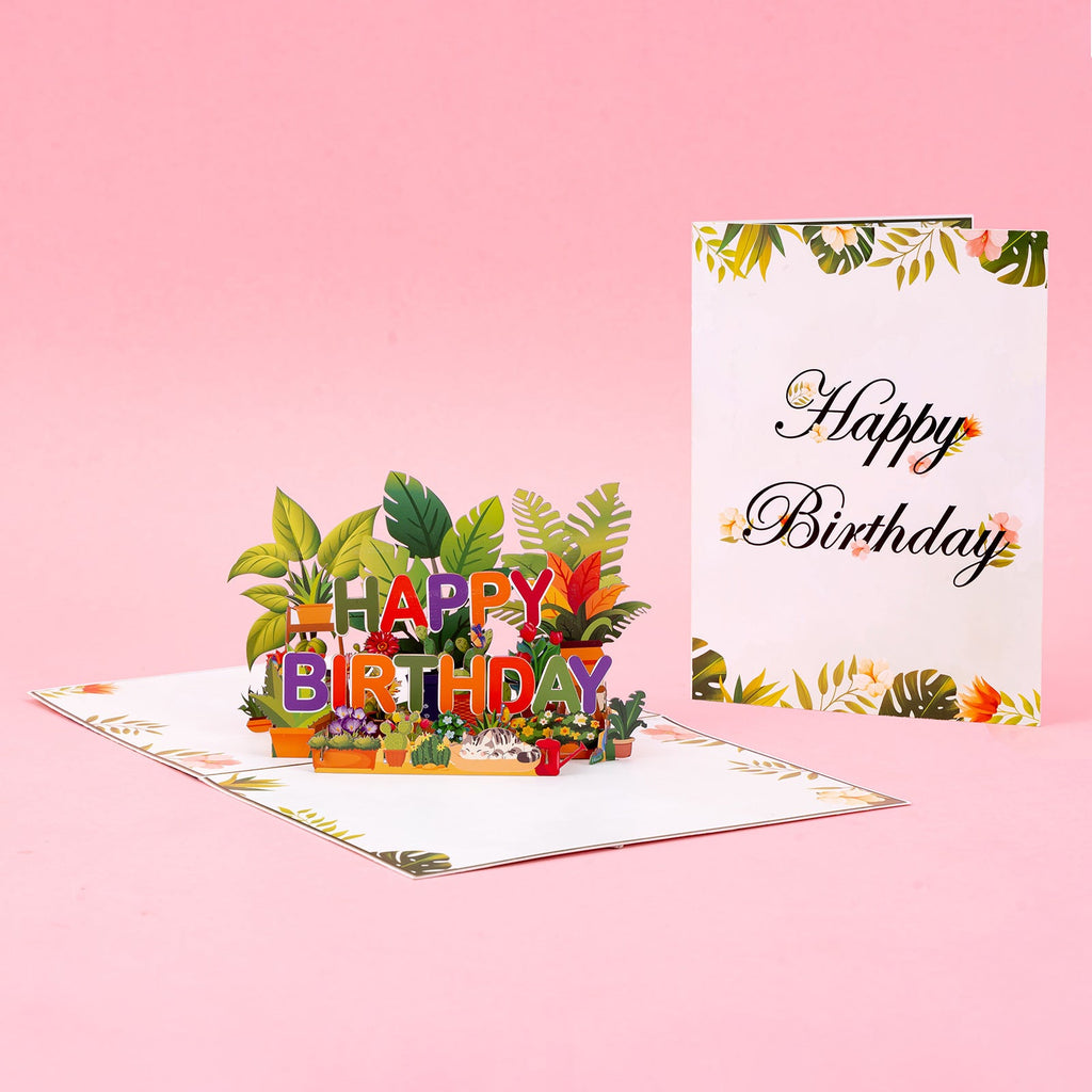 Tropical Birthday Pop-Up Card