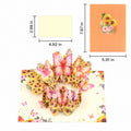 Orange Cover Floral Butterfly Card