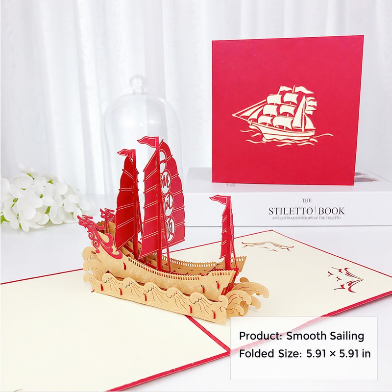 Smooth Sailing Sailboat Pop-Up Card