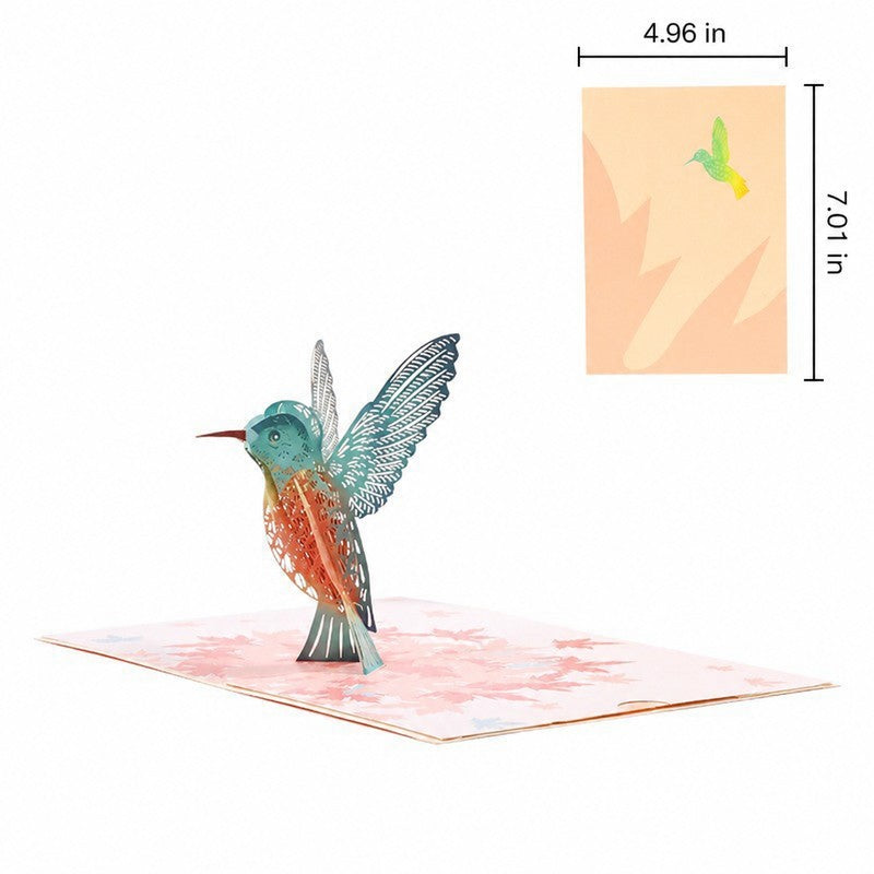 Maple Leaf Bird Pop-Up Card