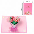 Gold Foil Carnation Pop-Up Card