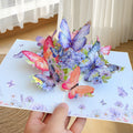 Purple Baroque Butterfly Pop-Up Card