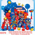 Red Blue Tassel Robot Balloon Set