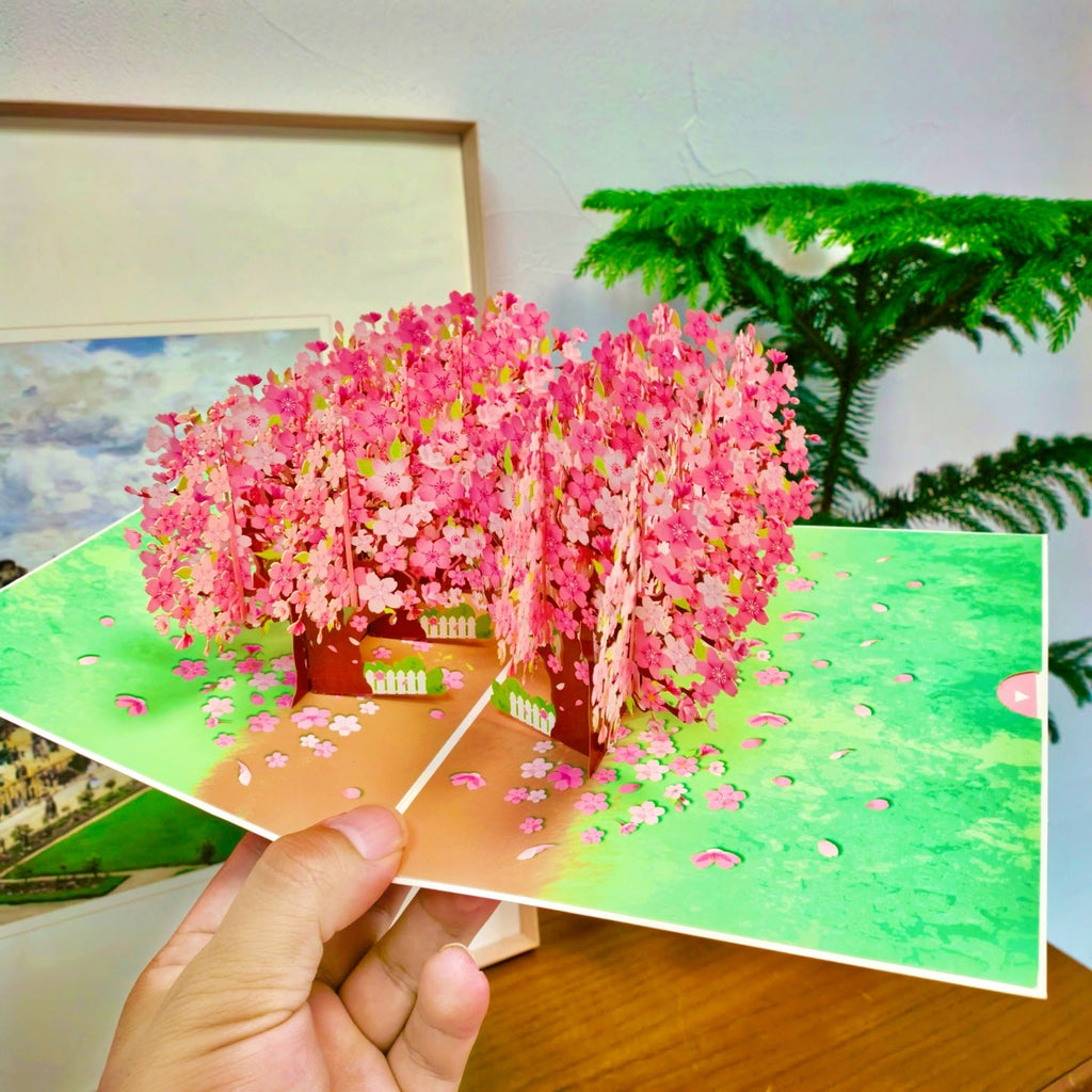 Blooming Cherry Blossom Pop-Up Card