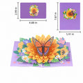 Sunflower And Butterfly Pop-Up Card