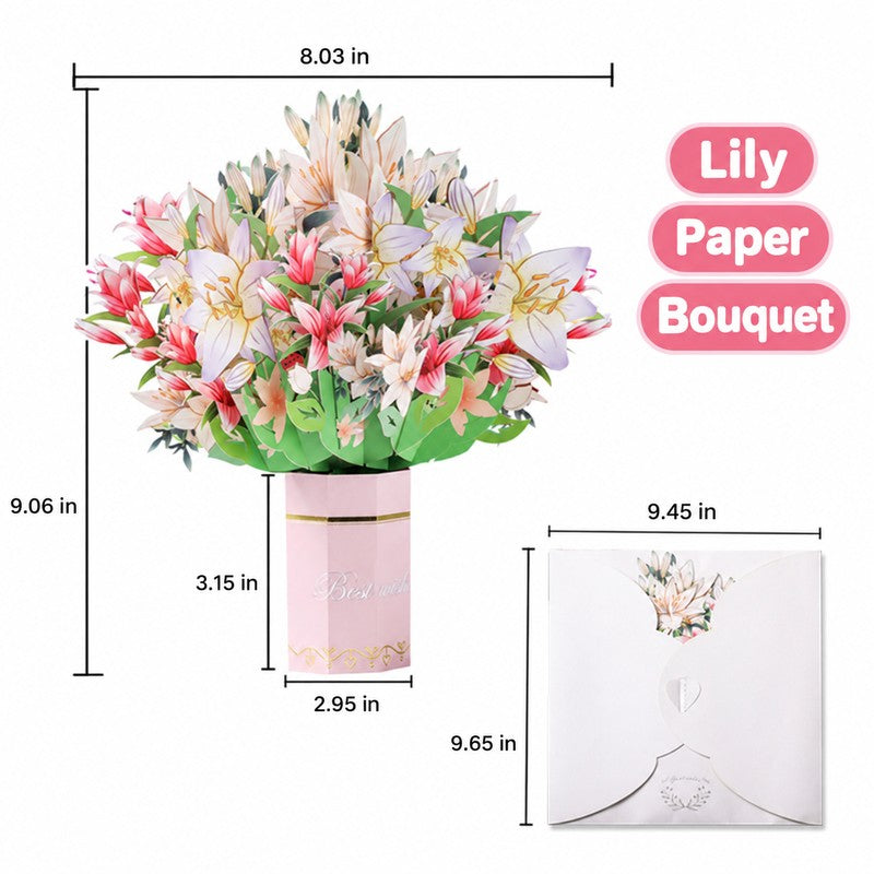 Lily Bouquet Pop-Up Card
