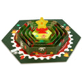 Christmas Star Layered Pop-Up Card — open card front view