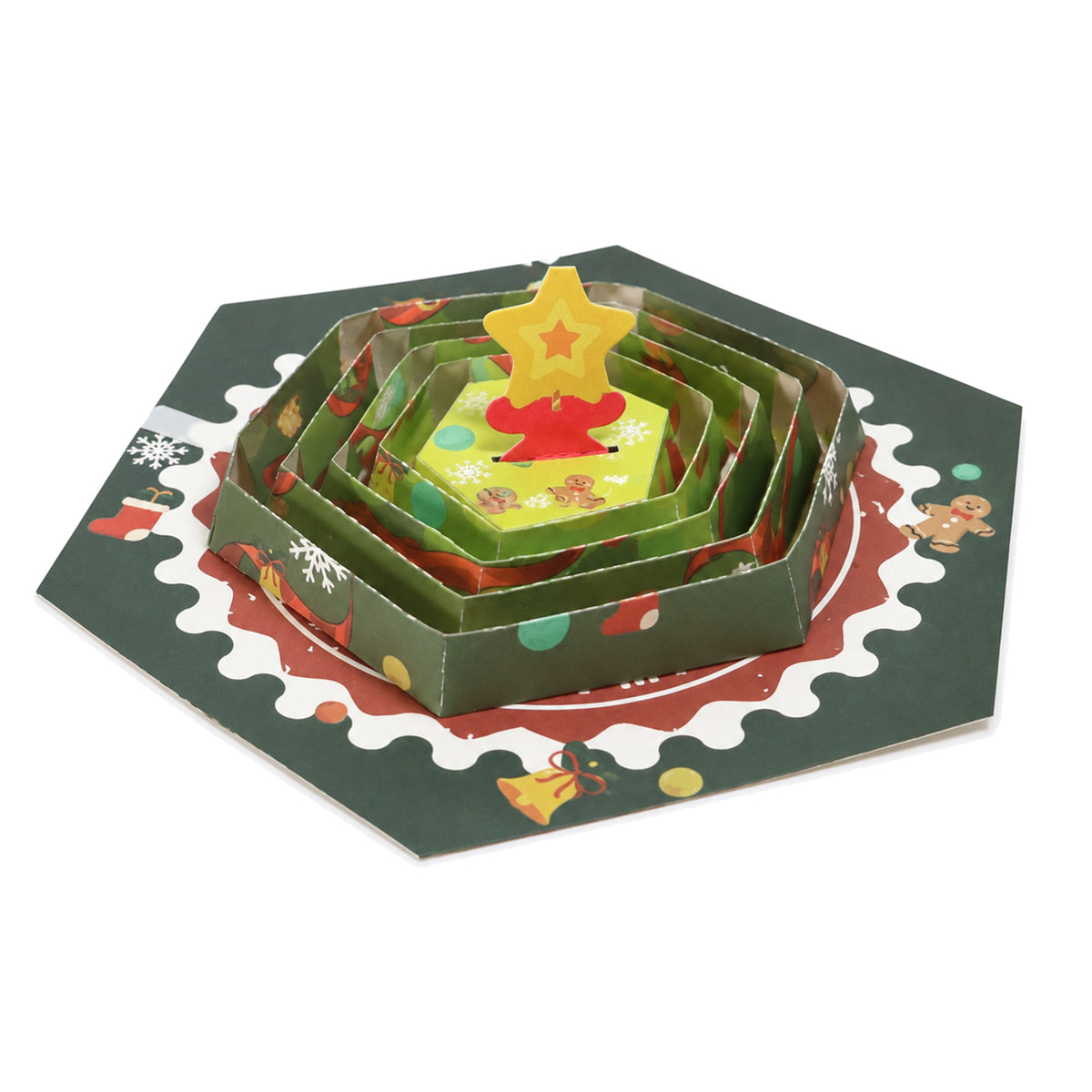 Christmas Star Layered Pop-Up Card — alternate product view