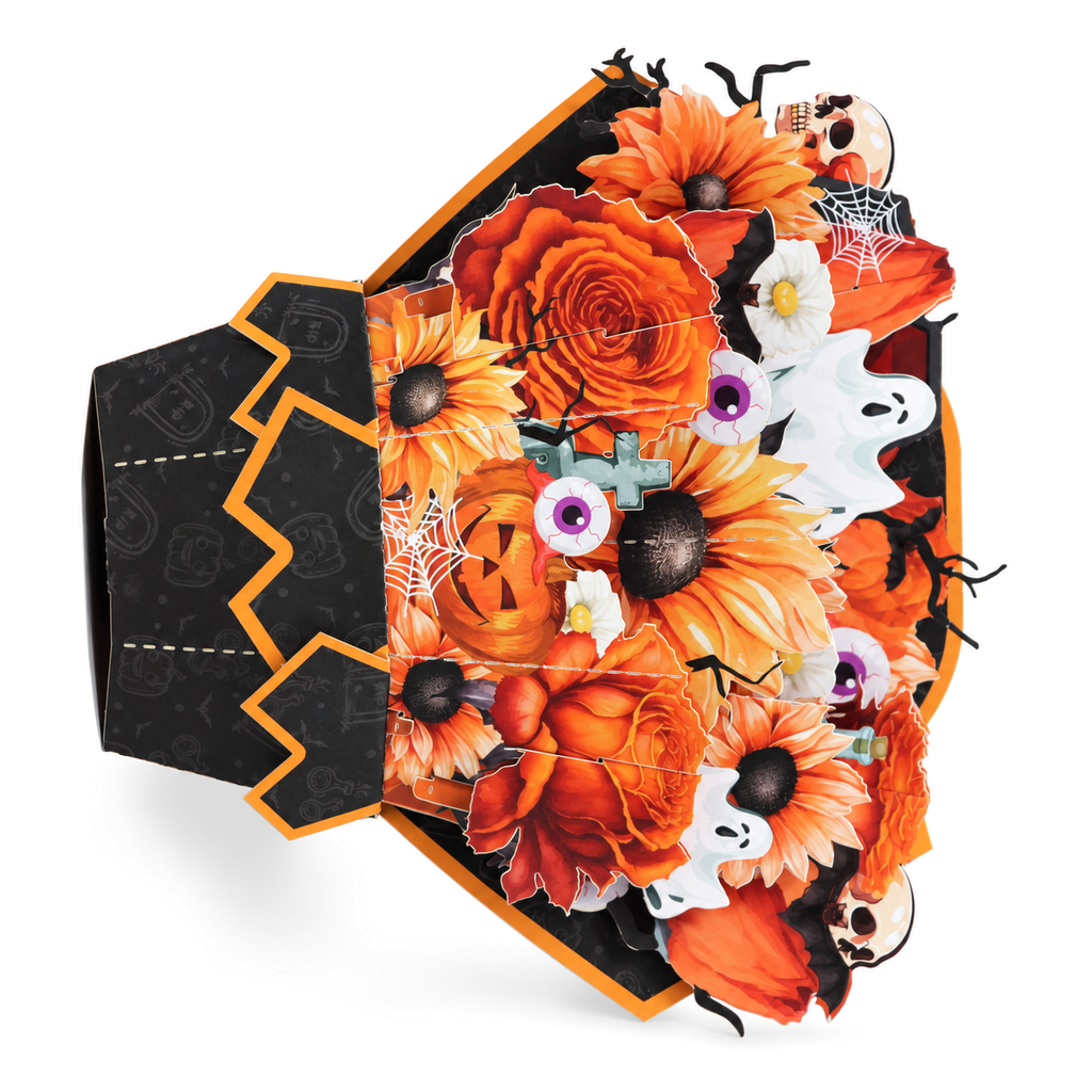 Halloween Floral Bouquet Pop-Up Card — product view 3