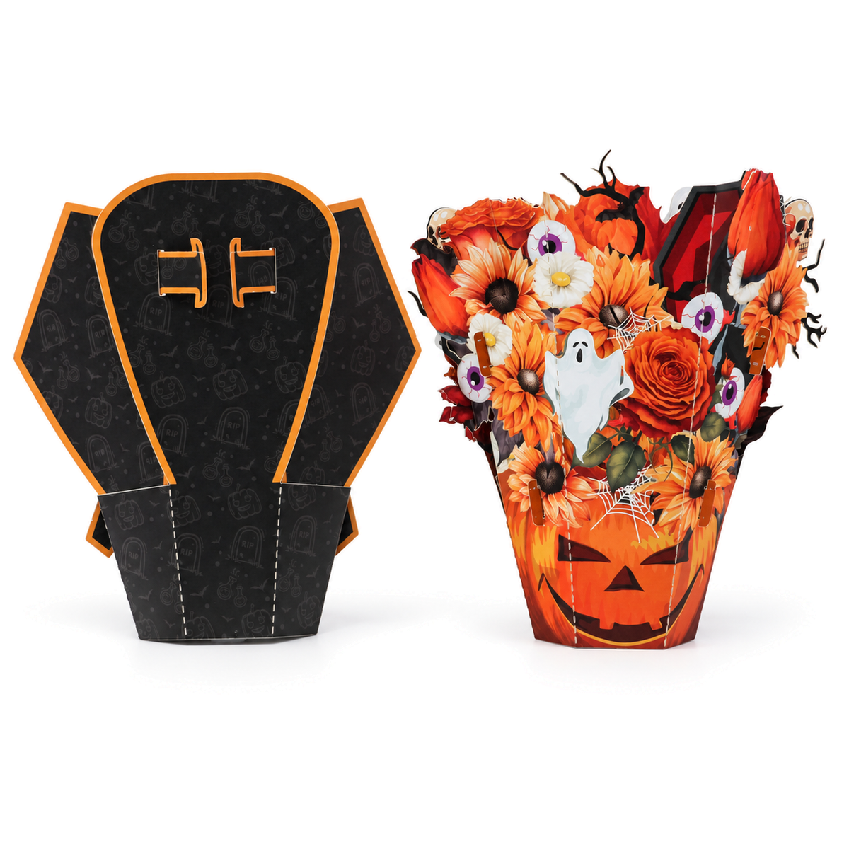 Halloween Floral Bouquet Pop-Up Card — product view 9