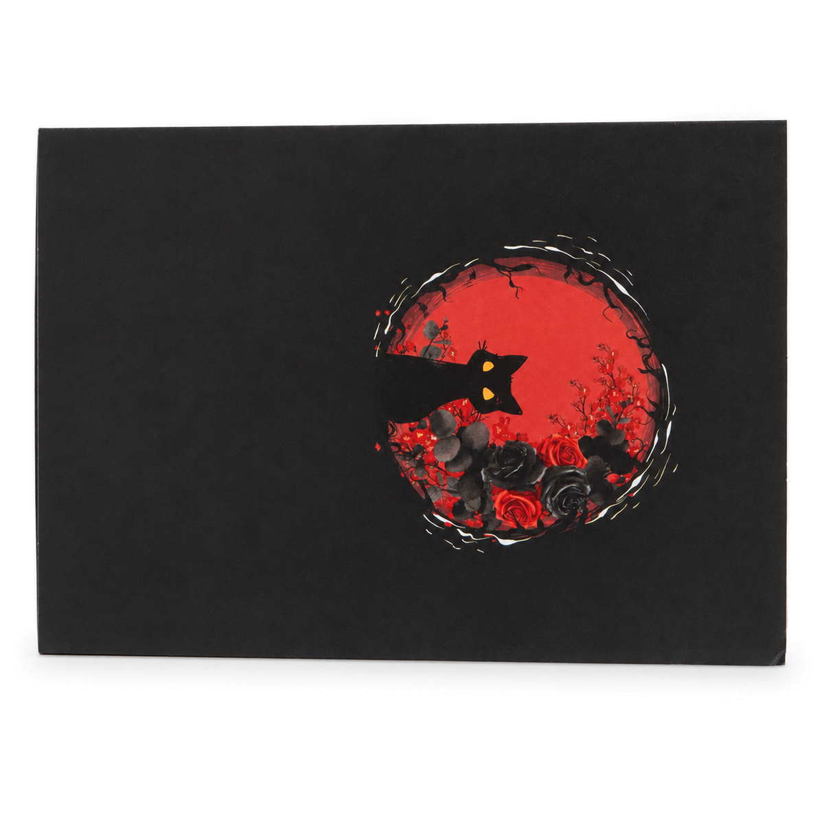 Gothic Rose Bouquet Pop-Up Card — product view 7