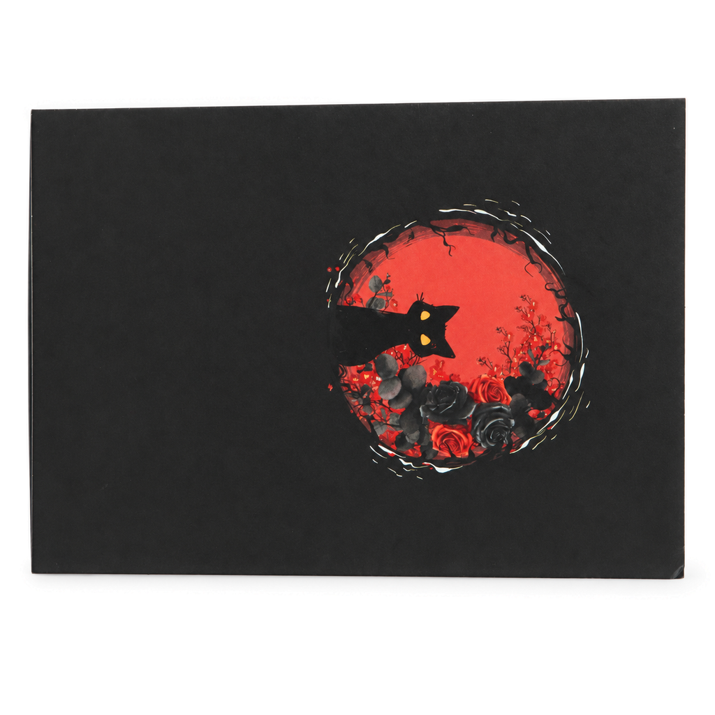 Gothic Rose Bouquet Pop-Up Card — product view 8