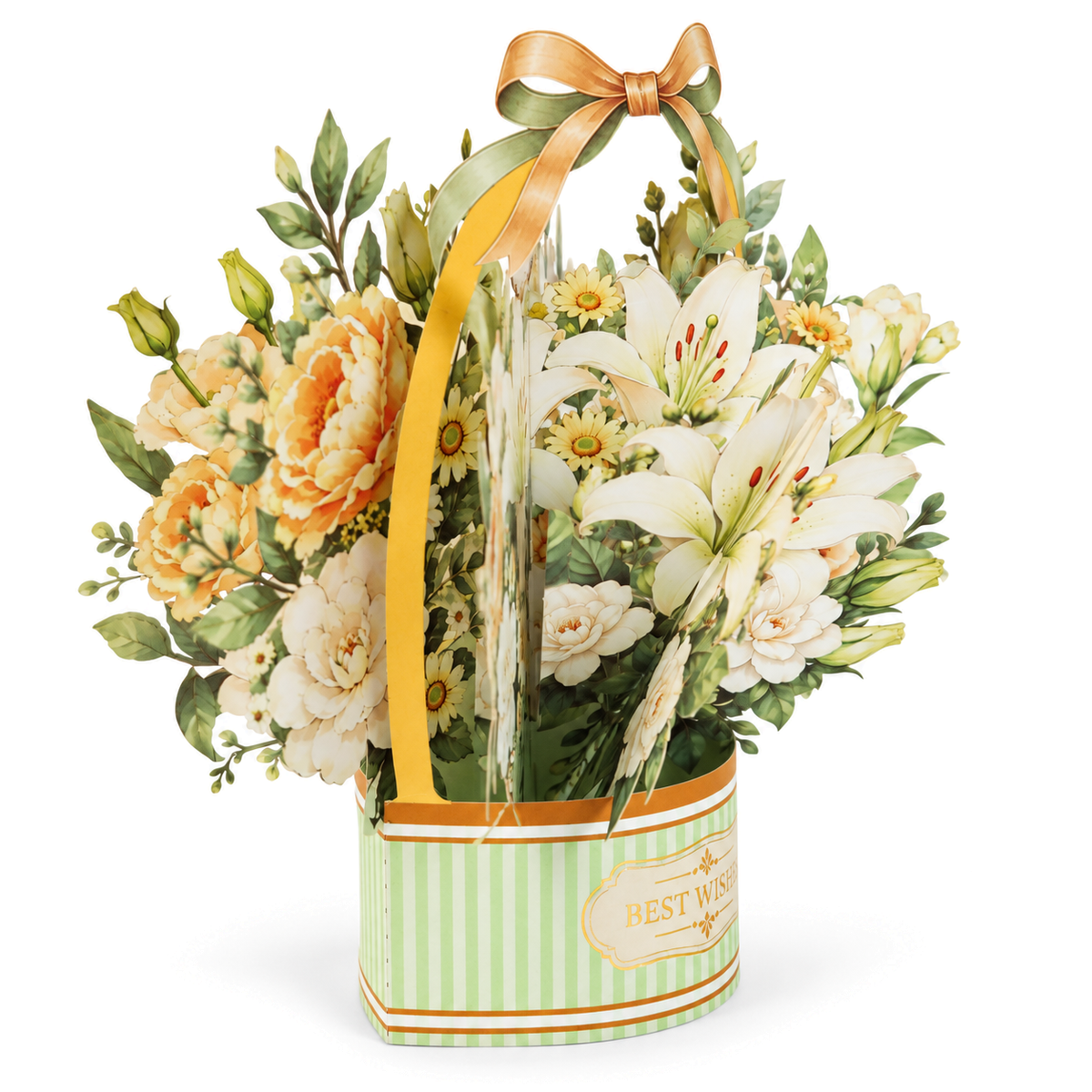 White Rose Gift Box Pop-Up Card — product view 6