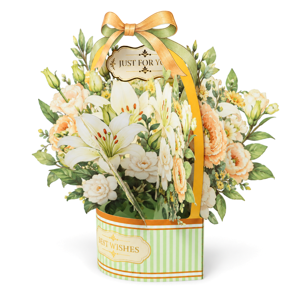 White Rose Gift Box Pop-Up Card — product view 7