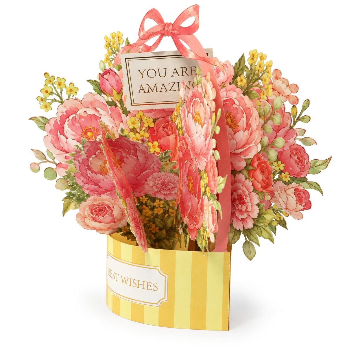 Pink Peony Gift Box Pop-Up Card — product view 6