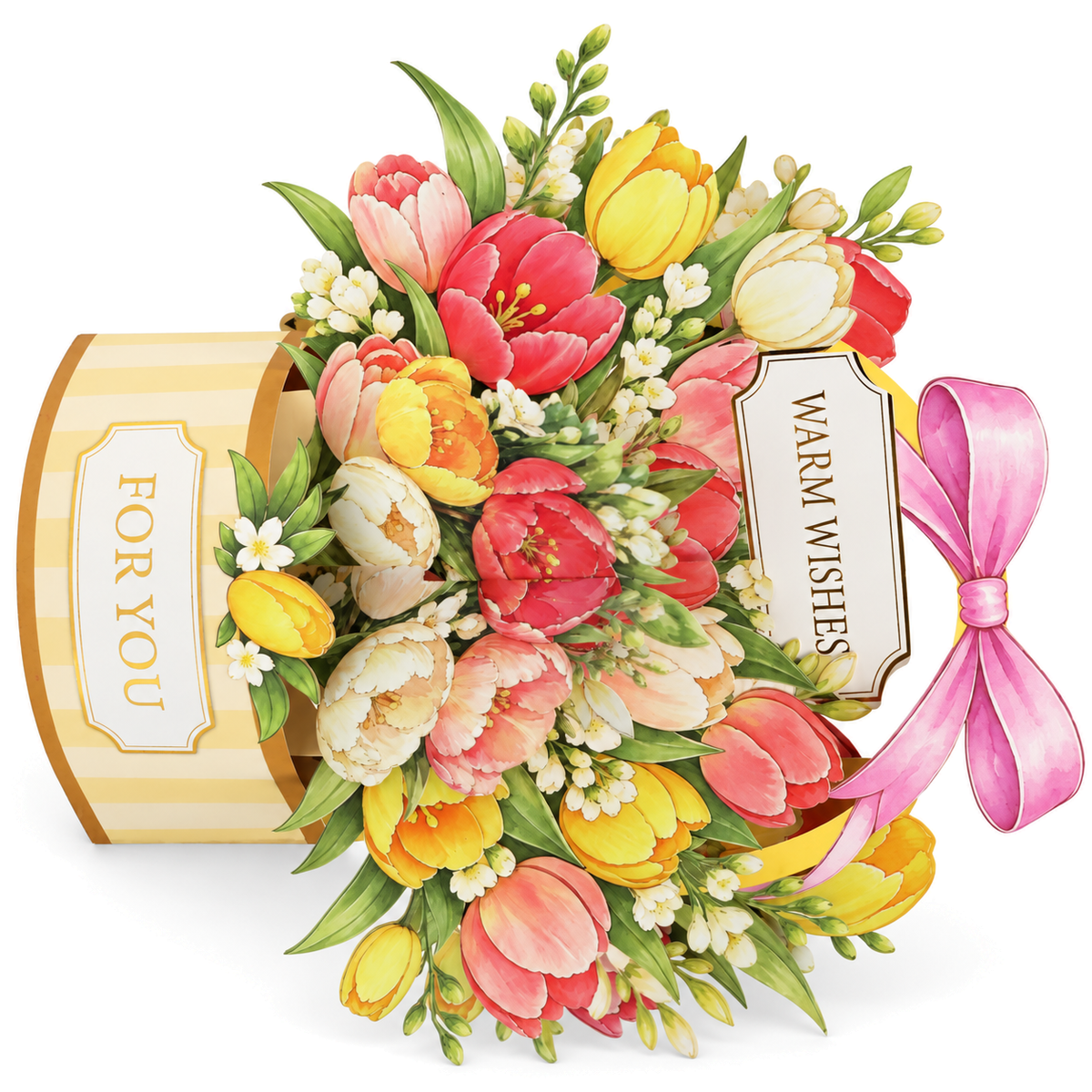 Tulip Gift Box Pop-Up Card — product view 3